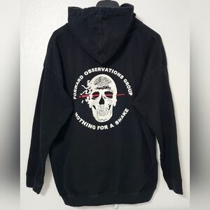 Forward Observations Group Skull Hoodie Black 3X Streetwear Pullover FOG Skate